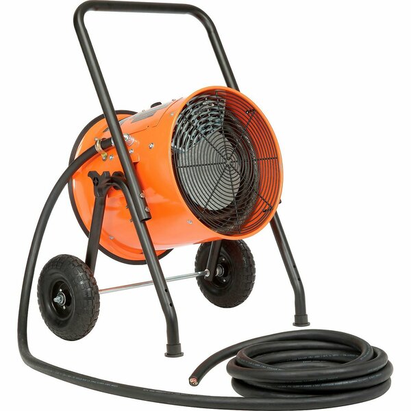 Global Industrial Portable Salamander Heater W/ Adjustable Thermostat, 240V, 3 Phase, 15000W 653671